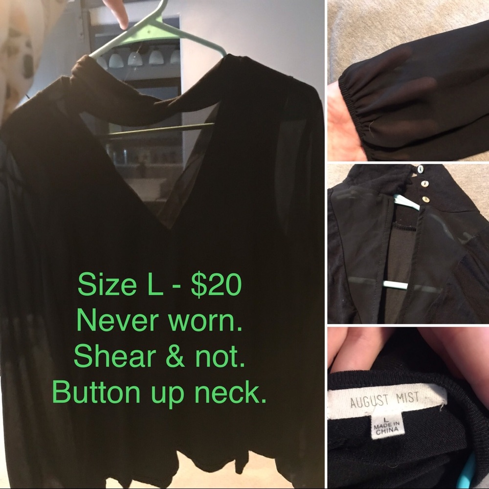 Black shear long sleeve!